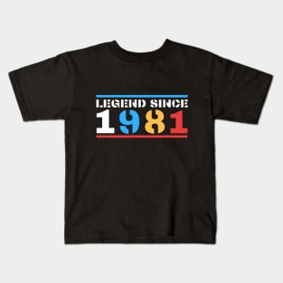 Legend Since 1981 Kids T-Shirt